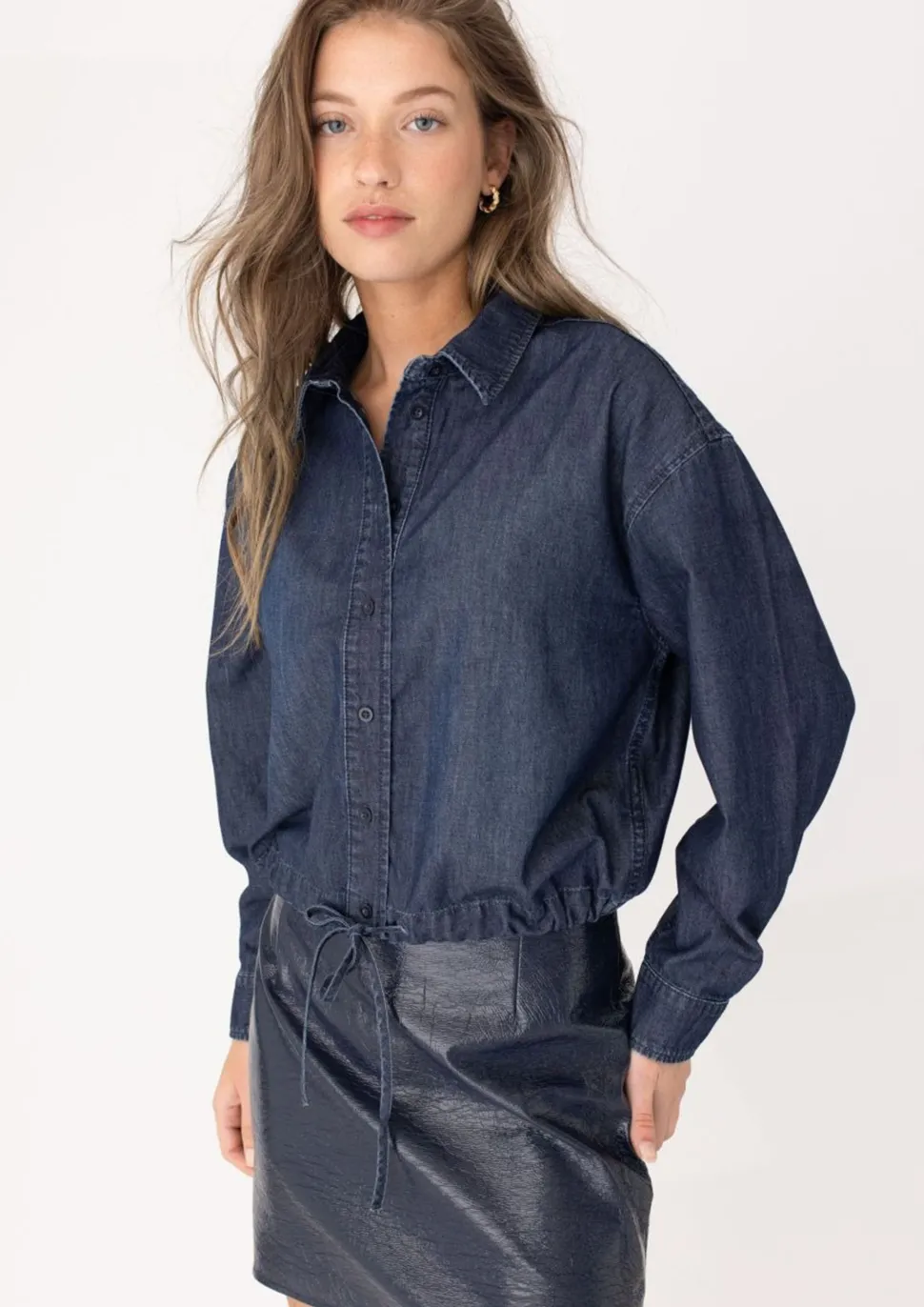 ANNA BLUE BLOUSE