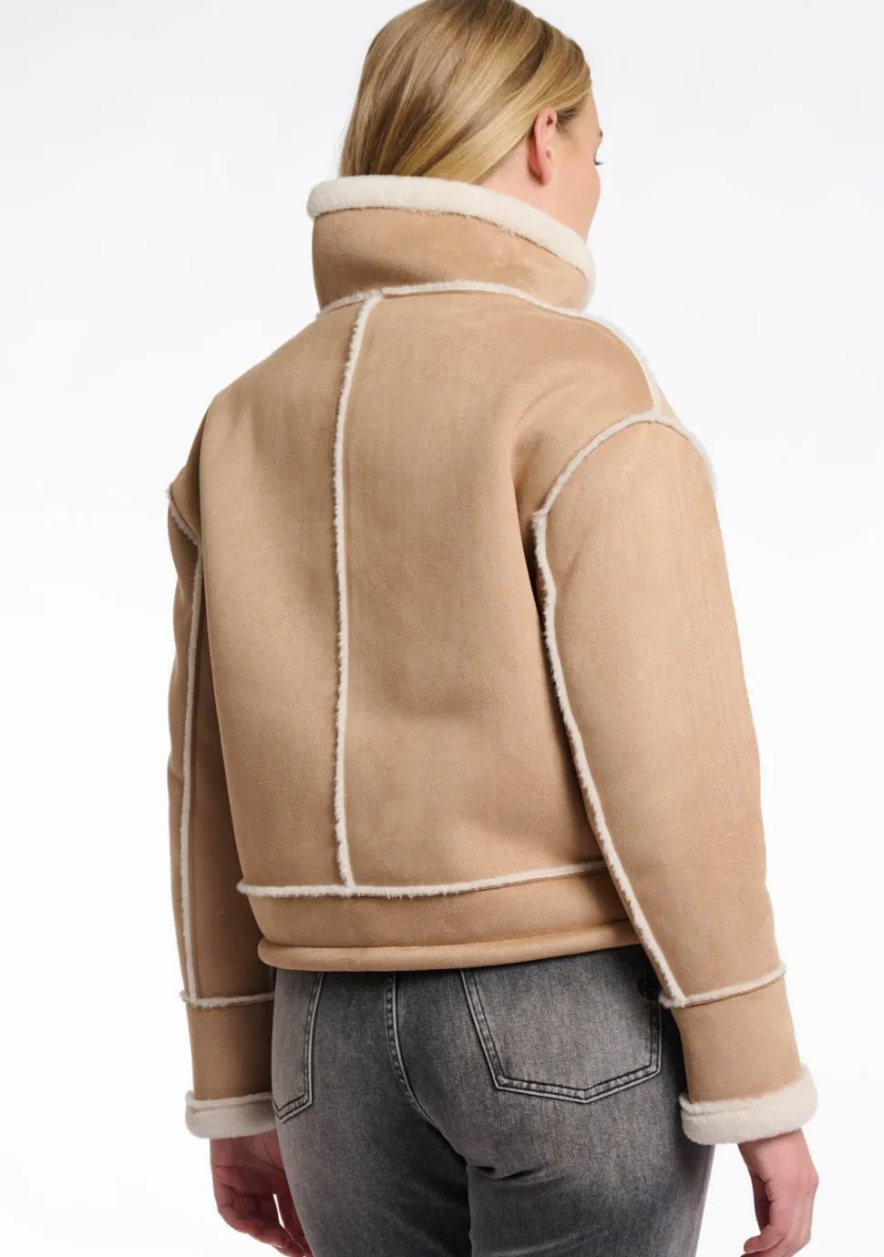 RINO EN PELLE LEER/SUEDE JACK