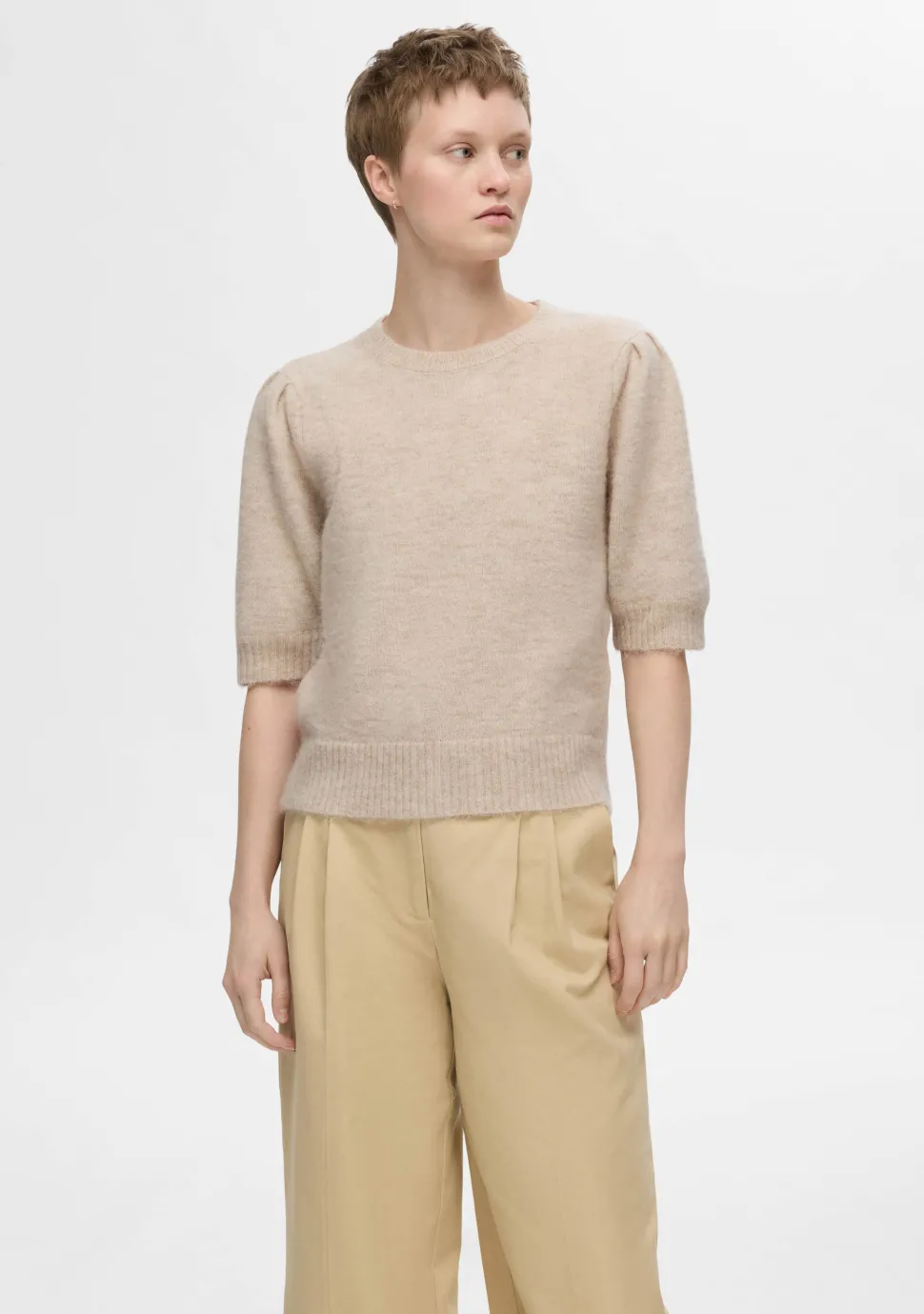 SELECTED FEMME TRUI KORTE MOUW