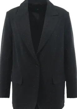 WITH BLACK BLAZER