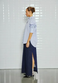 WITH BLACK BLOUSE