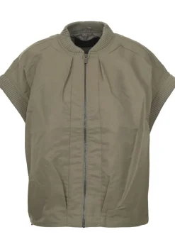 WITH BLACK BODYWARMER