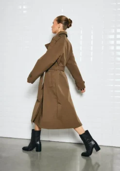 WITH BLACK TRENCHCOAT