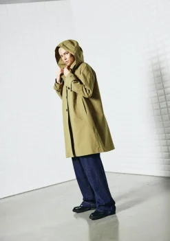 WITH BLACK TRENCHCOAT