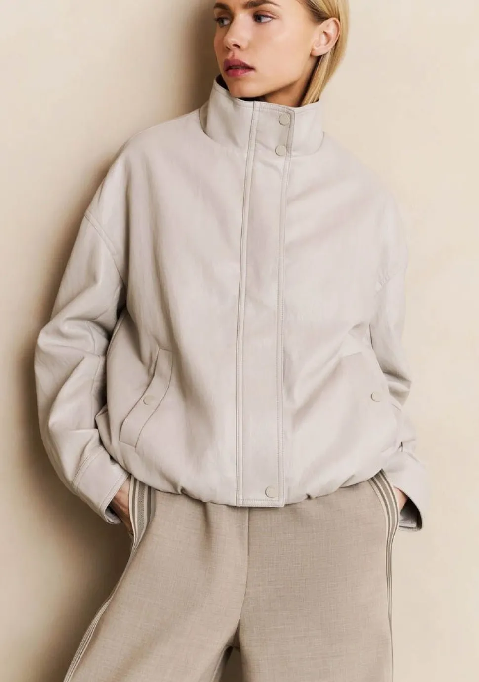 YAYA LEER/SUEDE JACK
